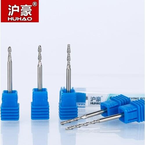 HUHAO 1pc 3.175mm Ball Nose End Mill 2 Flute Spiral CNC Router Bits For Wood Tungsten Carbide Milling Top Quality Router Tool