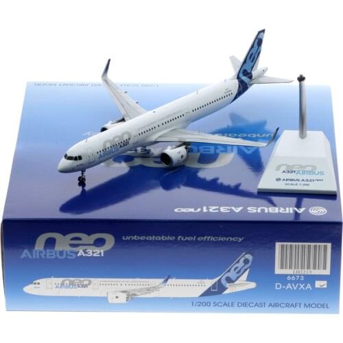 1:200 Alloy Collectible Plane JC Wings LH2215 Airbus Industrie House Color A321 Diecast Aircraft Jet Model Reg#D-AVXA With Stand
