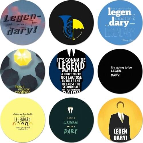 Legendary How I Met Your Mother Icons Pins Badge Decoration Brooches Metal Badges For Backpack Decoration