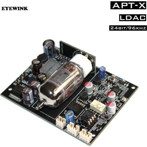 NEW CSR8675 Wireless Adapter Bluetooth 5.0 Receiver Board ES9018 I2s DAC Audio Decoder Board 24 Bit/96 kHz 12AU7 Electron Tube