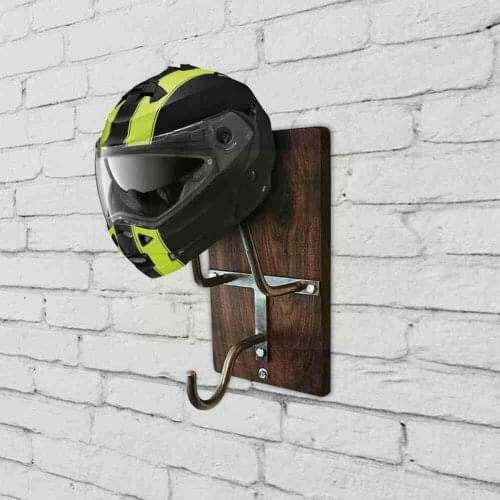 New retro motorcycle helmet holder and jersey hook helmet Wall-mounted hook jersey and M6B9