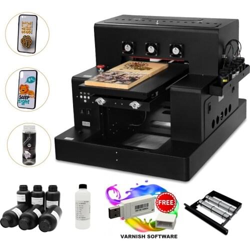 OYfame A3 UV Printer A3 uv flatbed printer for phone case bottle cylinder glass acrylic metal digital print with varnish effect