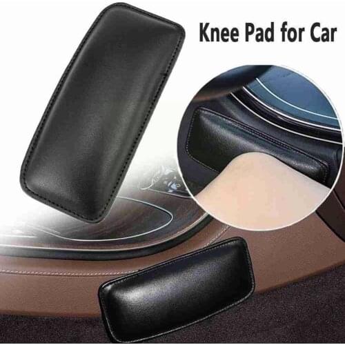 1pcs Microfiber Leather Knee Pad Car Interior Pillow Foam Universal Thigh Comfortable Cushion Car Support Elastic Accessori G2S7