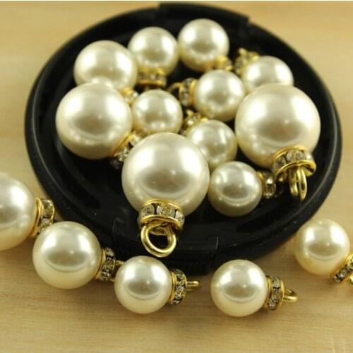 10pcs Imitation Pearl Pendant Bijoux for Women Handmade Bracelet Necklace Headwear Earring apparel charm Diy Jewelry Accessories