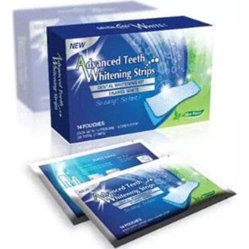 28Pcs/14 Pairs Teeth Whitening Strips Stain Removal Whitestrips Tooth Whitener Professional Whitening Bleaching Advanced Strips