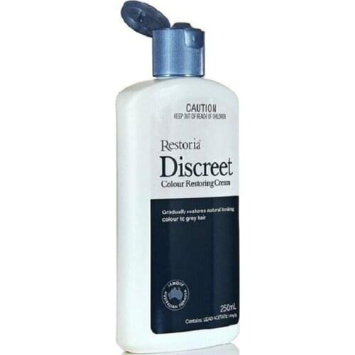 250ml Original Restoria Discreet Colour Restoring Cream Lotion Hair Care Reduce Grey Hair for Men and Women