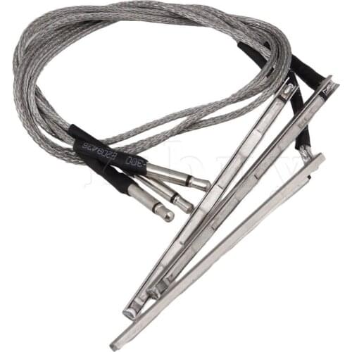 Yibuy Grey Sensitive Piezo Saddle Transducer Bridge Pickup for Ukulele Guitar