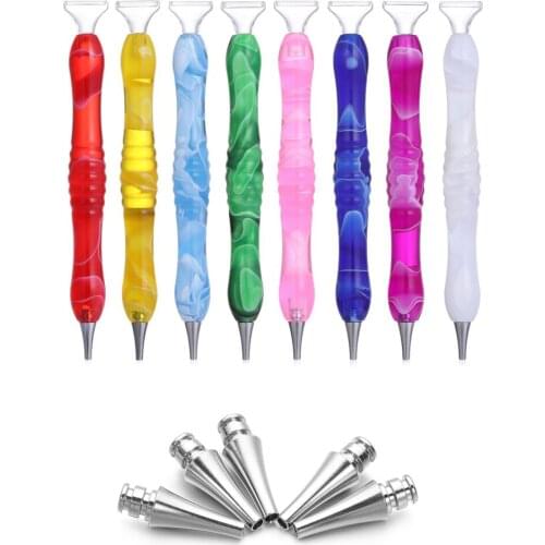1Set Alloy Point Drill Pen Heads Diamond Painting Pen Replacement Pen Heads Embroidery Cross Stitch DIY Crafts Nail Art Tool