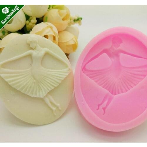 1PC 65x54x9mm Girl dance ballet Silicone mould,Handmade Resin Mold,resin jewellery