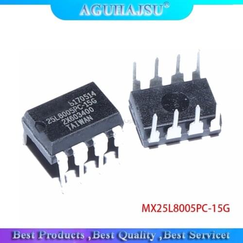 10pcs MX25L8005PC-15G MX25L8005PC DIP-8 8MBit 1MB SPI FLASH BIOS flash memory chip