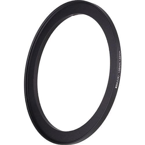 105mm-122mm 105-122mm 105 to 122 Step Up Ring Filter Adapter black