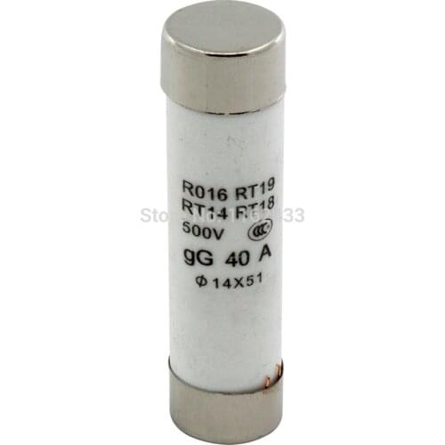 20pcs R016 500V 14x51mm fast blow ceramic tube fuse 32A 40A 50A 63A RO16 14*51mm 14x51 14*51