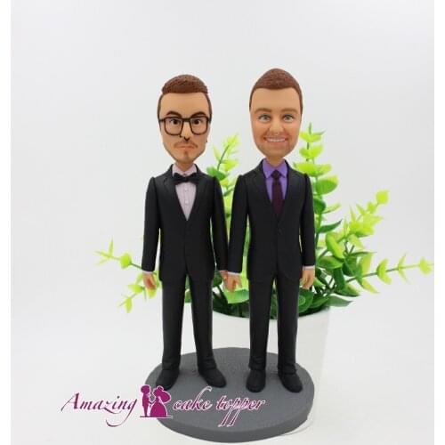2019 AMAZING CAKE TOPPER Toys Courteous and charming man And Groom Gifts Ideas Customized Figurine Valentines Day
