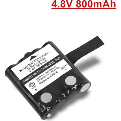 4.8V 800MAH NI-MH rechargeable Battery Pack For Uniden BP-38 BP-40 BT-1013 BT-537 GMR FRS 2Way Radio battery Pack