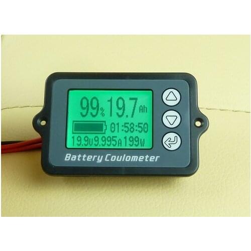 8-80VCoulombmeter Battery Capacity Indicator Battery Level Display With Shell Lithium Iron Phosphate Battery Tester Scooter Part