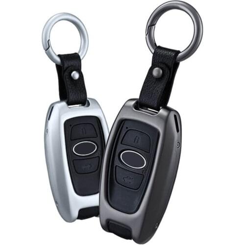 Aluminum alloy auto Key Shell Holder Remote Car Key Case Cover For Subaru XV BRZ Forester Legacy Outback key holder