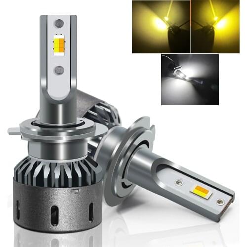 Car Headlight H1 Auto LED Lamp H3 H4 H7 H8 H11 LED H4 9005 9006 LED HB4 3000K 4300K 6000K Tri/ 3 Color Bulbs 10000LM Light Bulb