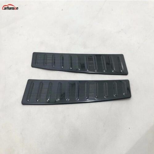 Car Styling For Tesla Model S 2015-2020 Auto Accessoriesrear Bumper Foot Plate Protector Stainless Door Sills Pedal Car Stickers