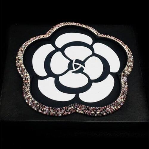 Diamond Rose Flower Car Anti Slip Pad Rubber Mobile Sticky Dashboard Phone Anti Non Slip Mat For GPS MP3 Doll Cushion Women