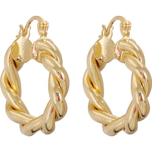 HYSECMAO New Simple Trendy Gold Color Round Earring Vintage Irregular Punk Metal Drop Earrings For Women 2021 Statement Jewelry