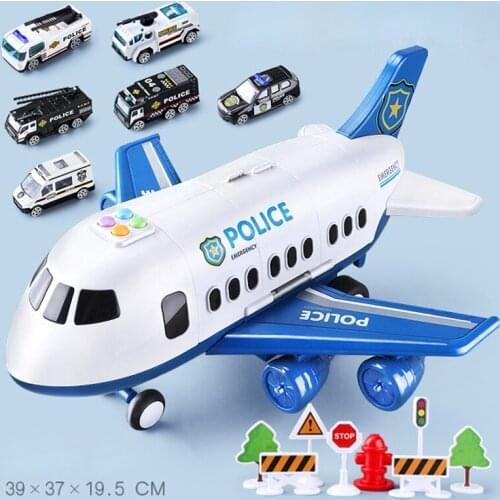 2020 Music Story Simulation Track Inertia Childrens Toy Aircraft Large Size Passenger Plane Kids Airliner Toy Car