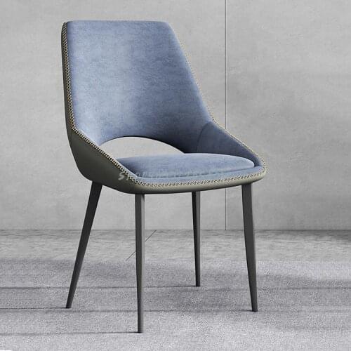 Italian Minimalist Dining Chair Modern Simple Back Chair Home Nordic Ir