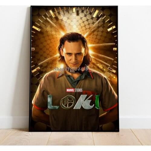 Canvas Painting Cinema Mural Decor Marvels Superhero Loki Movie Poster and Print Disney Avengers Wall Art Room Home Decoration