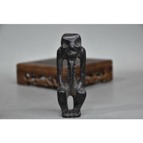 Chinese Red mountain culture Iron meteorite carved Wenwan Hongshan people