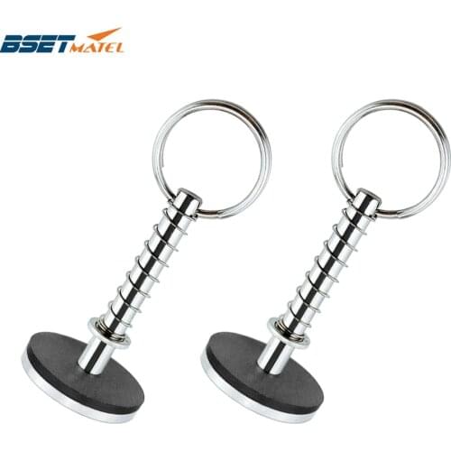 2PCS Stainless Steel 316 Hatch Cover Pull Handle Quick Pin Button Boat Yacht Storage Retainer Farm Trailers Wagons Auto Car