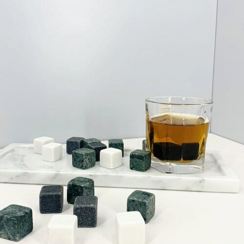 Ice Cube Whisky Stone Drink Cooler Bar Accessories Home Bars Marble Ice 4pcs/9pcs Set White Green Grey Free Shipping