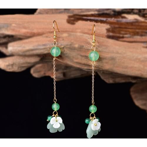 Personality Temperament Long-style Fairy Antique Eardrop Ancient Court Classical Earrings Accessories For Women Party Gifts