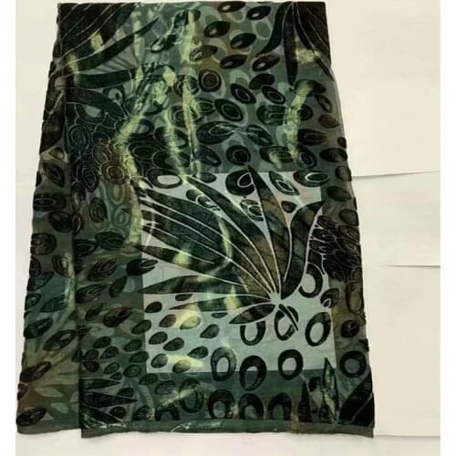 CWQ/ 2021,Fashionable Velour Lace 5 Yards Soft and comfortable Modern African Traditional Fabric Clothing Sewing! (08287