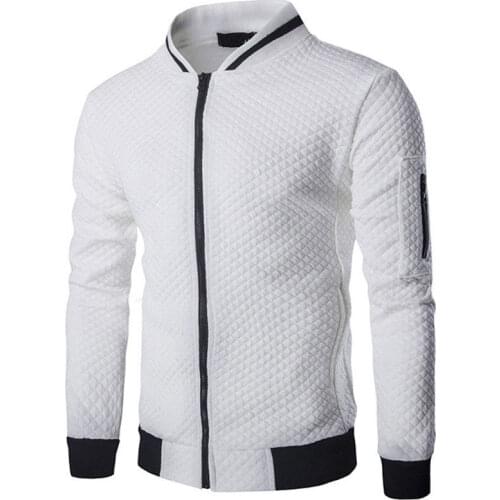 Mens jackets and coats Male Autumn New Fashion Zipper bomber jacket Men Wind Breaker Casual Cotton Embroidery Jacket Coat