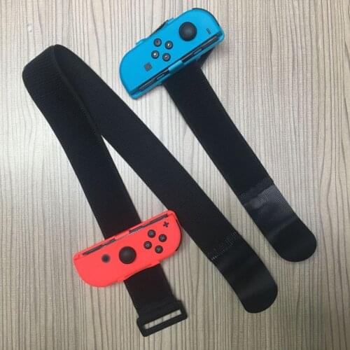 Adjustable Elastic Wrist Band Strap with Leg Strap for Nintend NS Switch Just Dance Ring Fit Adventure Joystick (L+R) Controller