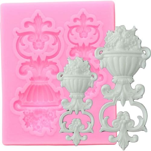 Relief ​Silicone Mold European Baroque Cake Border ​Fondant Cake Decorating Tools Chocolate Making Mould Candy Resin Clay Molds