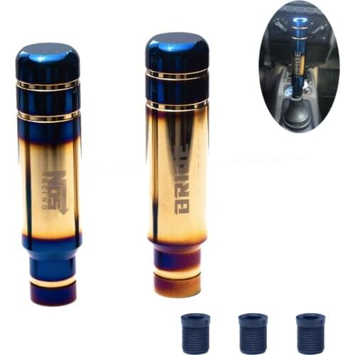 JDM BRIDE Burnt Blue Style Gold Aluminum 13cm Gear Shift Knob Shifter Lever Head for Universal Car