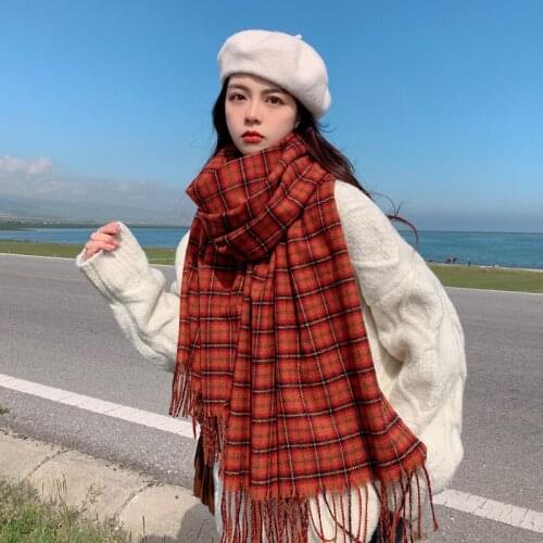 New 2021 autumn winter scarf female shawls long classic women scarf women korea style