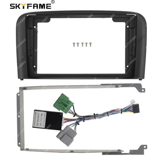 SKYFAME Car Frame Cable Canbus For VOLVO S80 2001-2006 Android Big Screen Dask Kit Fascia Frame Line