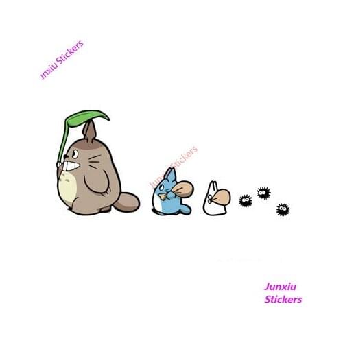 Reflective Car Sticker Cartoon Totoro Oak Seeds Decals Cover Scratches Motorcycle Bumper Decoration Cat Accessories KK12*6cm