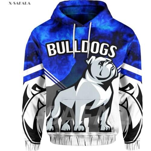 Bulldogs Life 3D Printed Hoodie Man Women Harajuku Outwear Zipper Pullover Sweatshirt Casual Jacket Jumpers