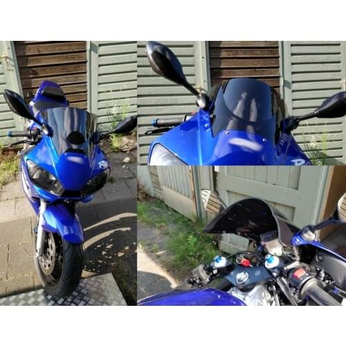 Windscreen For 1998 1999 2000 2001 2002 Yamaha YZF-R6 YZF R6 600 Wind Screen Deflectors Windshield Blue Black Smoke Iridium