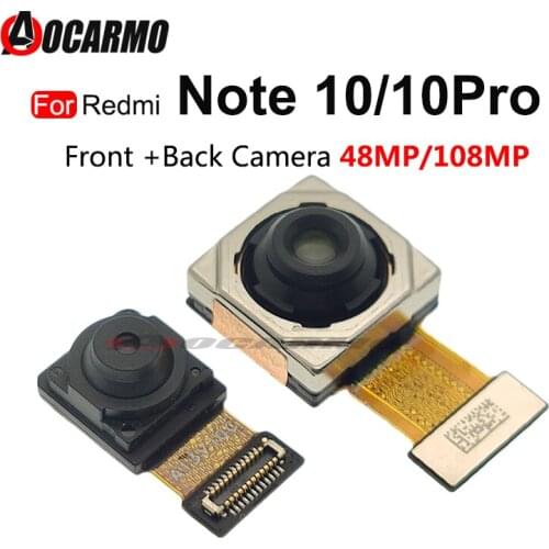 Rear Camera For Xiaomi Redmi Note 10 Pro Big Back +Front Camera Flex Replacement Parts