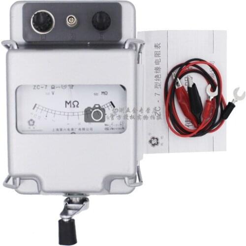 ZC-7 High Voltage Insulation Resistance Tester Hand Crank Meter 1000V Megohmmeter