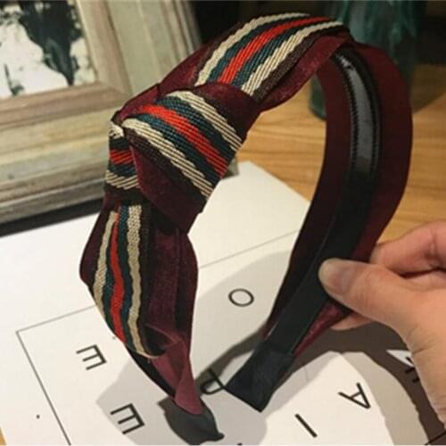 Women Hair Accessories Knot Hairband Double Layers Fabric Hairband Fashion Girls Hair Styling Accessories Sweet Hairband Hot