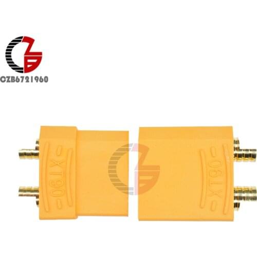 1 Pair XT90 Male Female Battery Connector Banana Connector Adapter for RC Quadcopter Lipo Battery