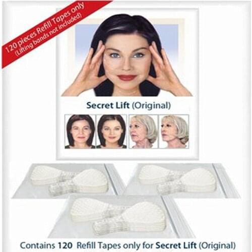 120Pcs Invisible Face Lifting Stickers Facial V-Shape Slimming Face Lifting Tools Lines Neck Chin V Face Shape Lifting Tapes