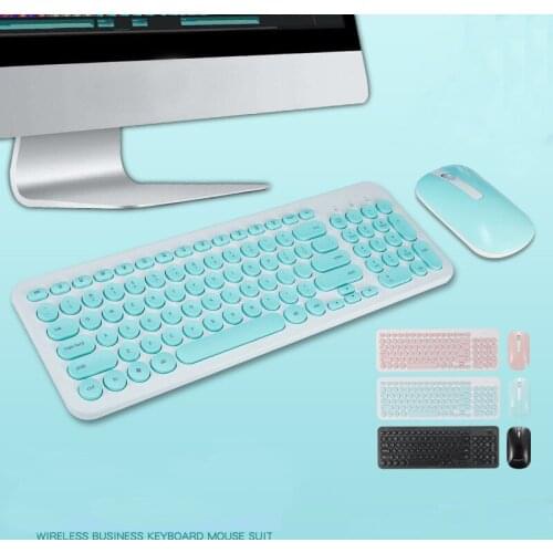 2.4g Wireless Keyboard and Mouse Combo for PC Desktops Computer, Laptops, Windows