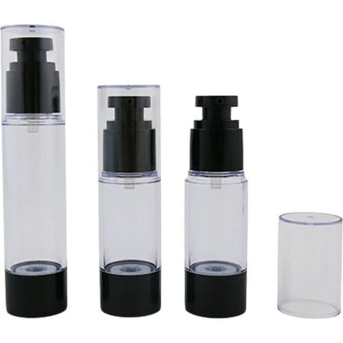 300 X 15ml 30ml 50ml Portable Airless Pump Bottle Lotion Pump Containers/Airless Lotion Dispenser for Refillable Cosmetic Bottle