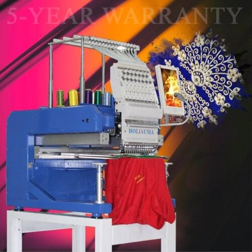 5 years warranty!Computerized 12/15 Needles Tajima Series Price Embroidery Machines Swf 1 Heads Embroidery Machine For Clothes