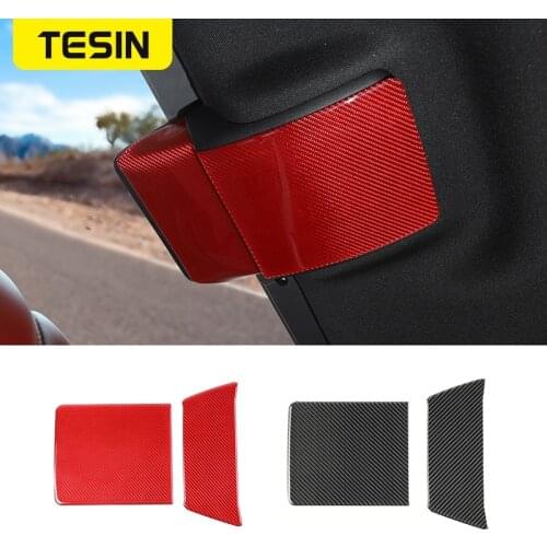 TESIN Interior Accessories for Dodge Challenger Car Rear Seat Roof Decoration Stickers for Dodge Challenger 2015+ Accessories